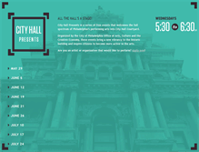 Tablet Screenshot of cityhallpresents.creativephl.org